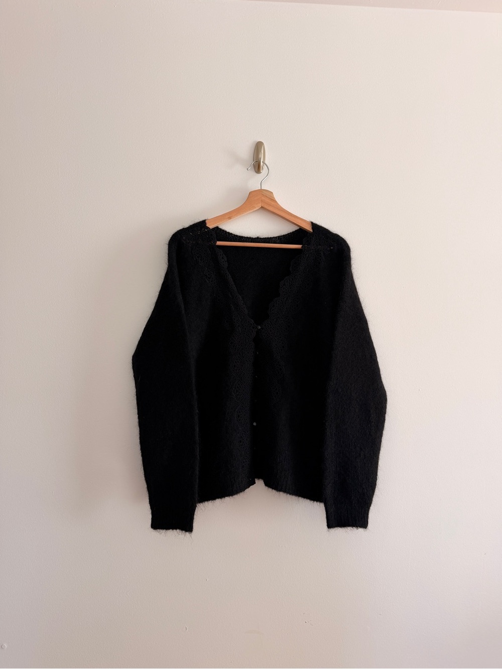 Sézane Anaelle Wool blend Cardigan Size Large - Picture 2 of 7